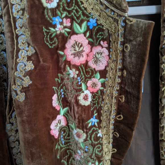 Chasing Unicorns Dark Horses Embroidered Jacket, S - Picture 2 of 7